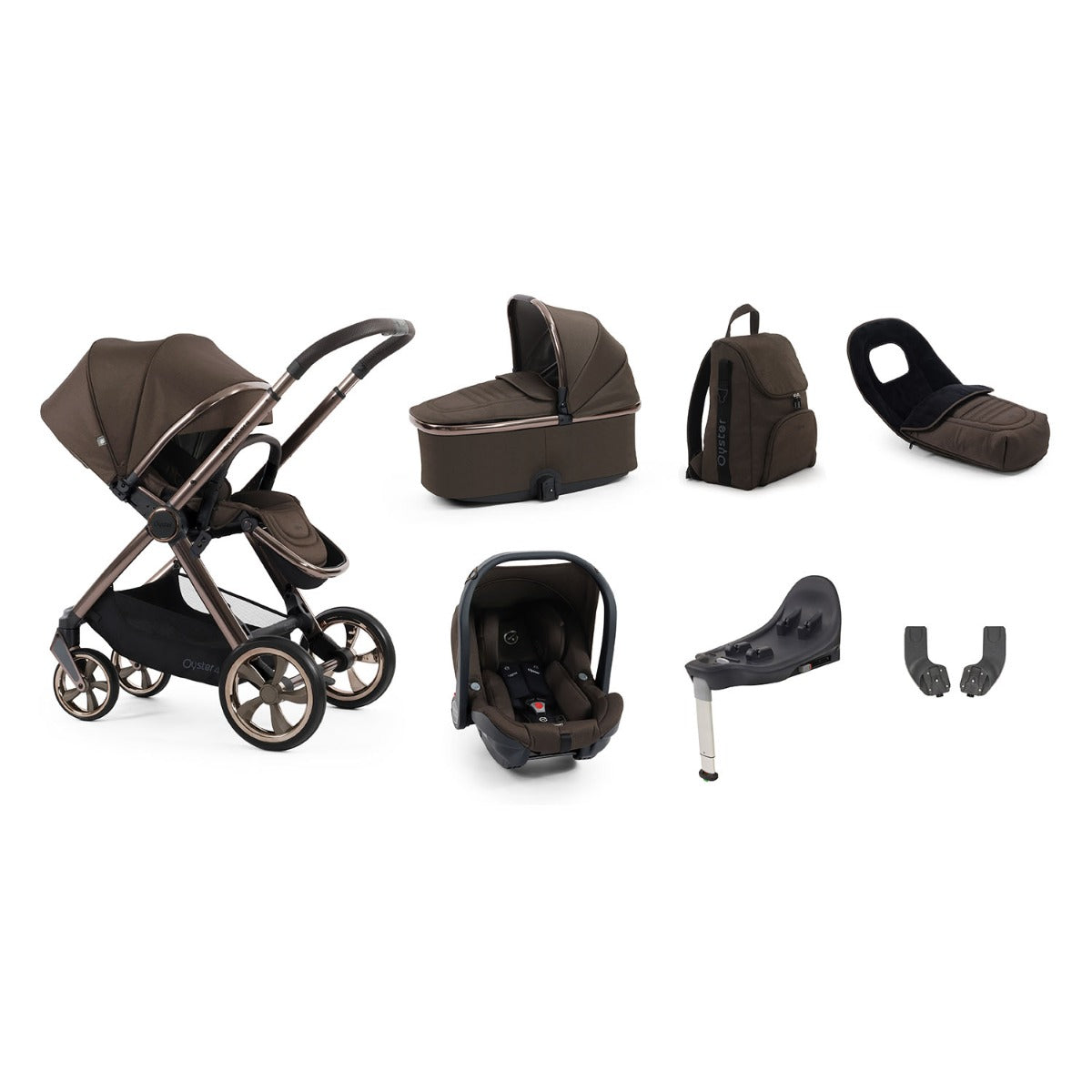 BabyStyle Oyster 4 Luxury 7 Piece Capsule Bundle - Chocolate Velvet 1