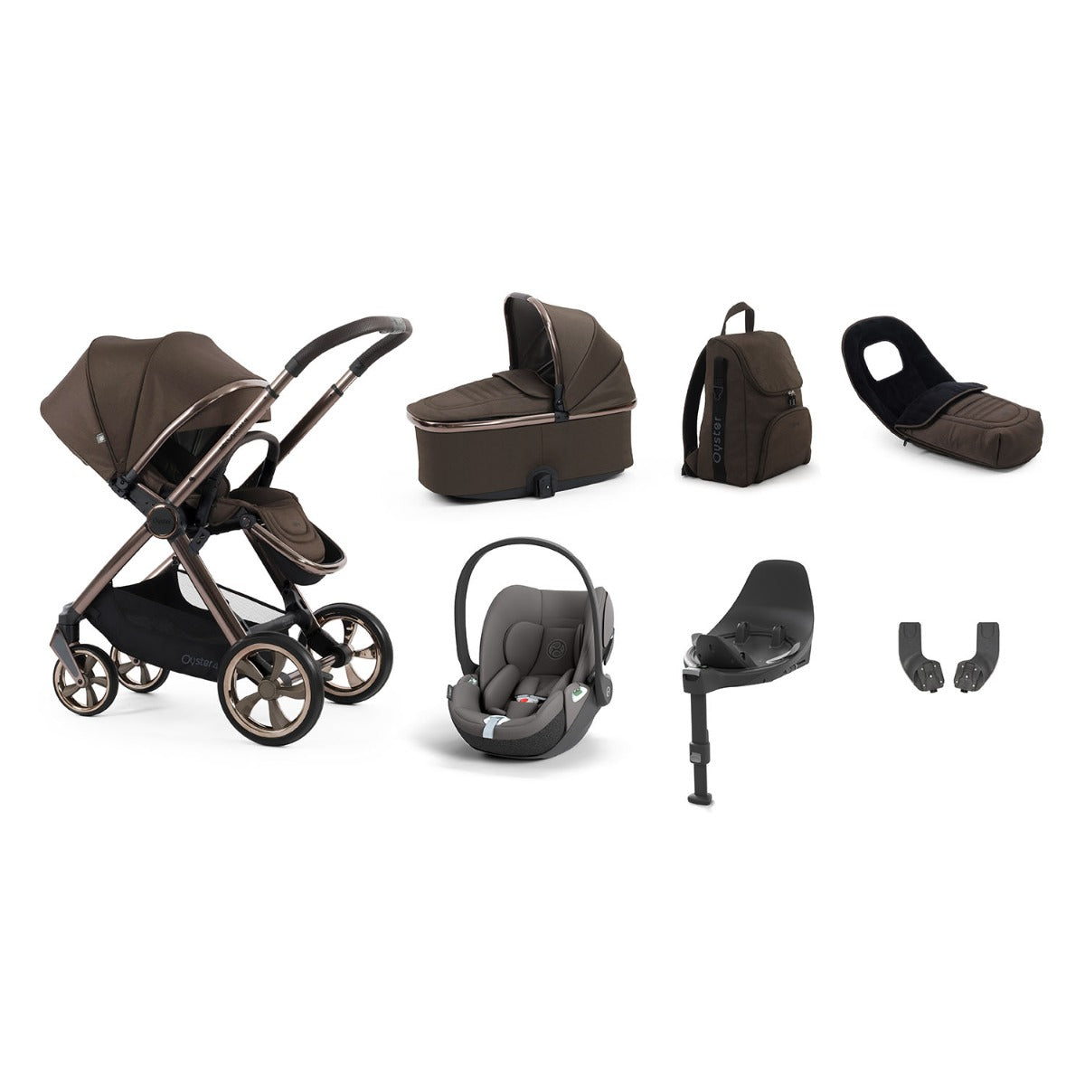BabyStyle Oyster 4 Luxury 7 Piece Cybex Cloud T Bundle - Chocolate Velvet 12
