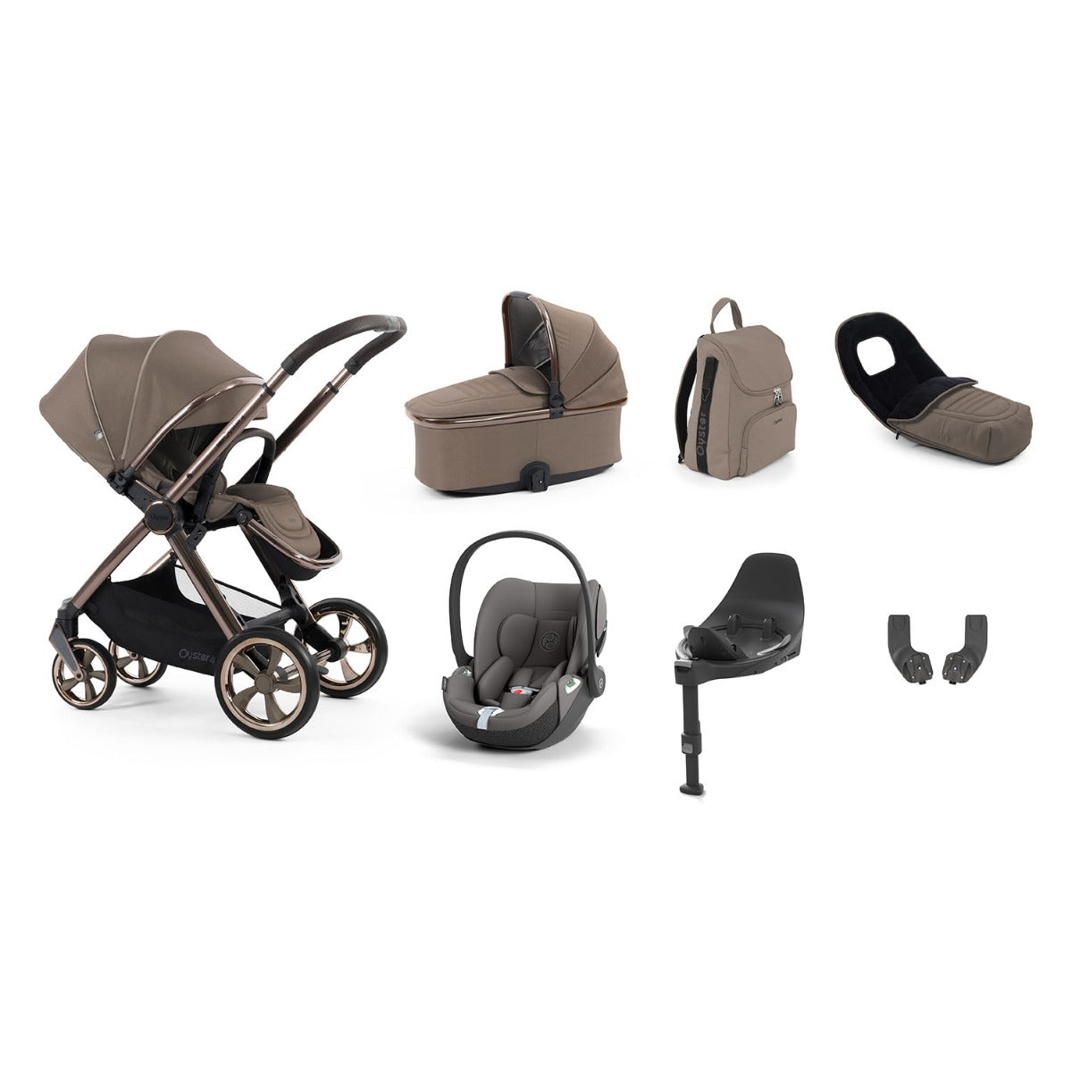 BabyStyle Oyster 4 Luxury 7 Piece Cybex Cloud T Bundle - Mink 11