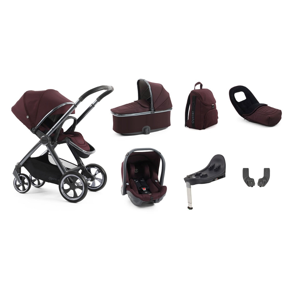 BabyStyle Oyster 4 Luxury 7 Piece Capsule Bundle - Mulberry 1