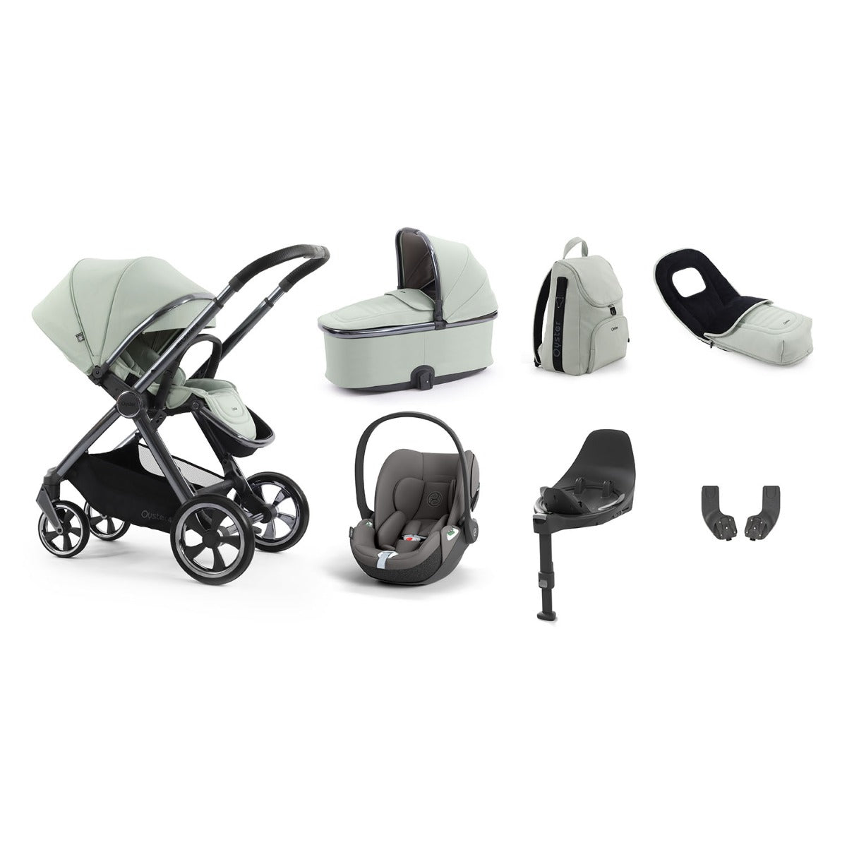 BabyStyle Oyster 4 Luxury 7 Piece Cybex Cloud T Bundle - Pistachio 12