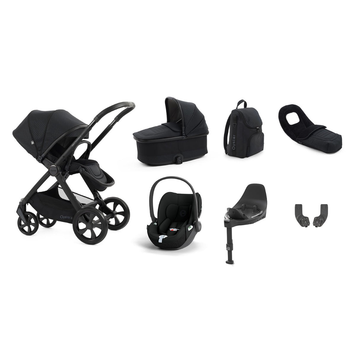 BabyStyle Oyster 4 Luxury 7 Piece Cybex Cloud T Bundle - Raven 1