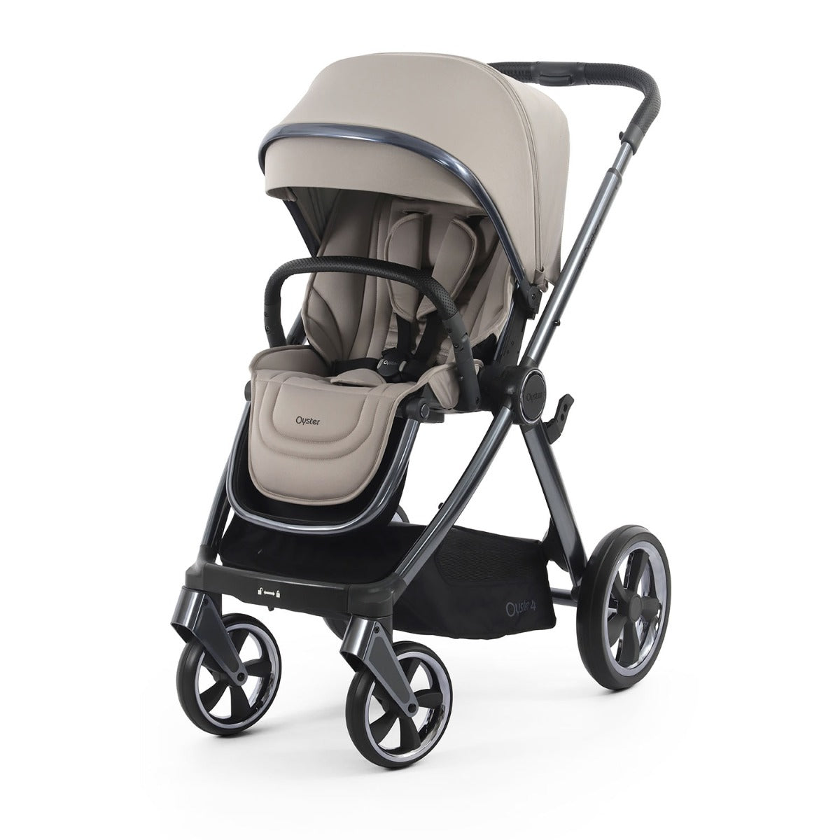 BabyStyle Oyster 4 Luxury Baby & Toddler 360 Car Seat Bundle - Stone