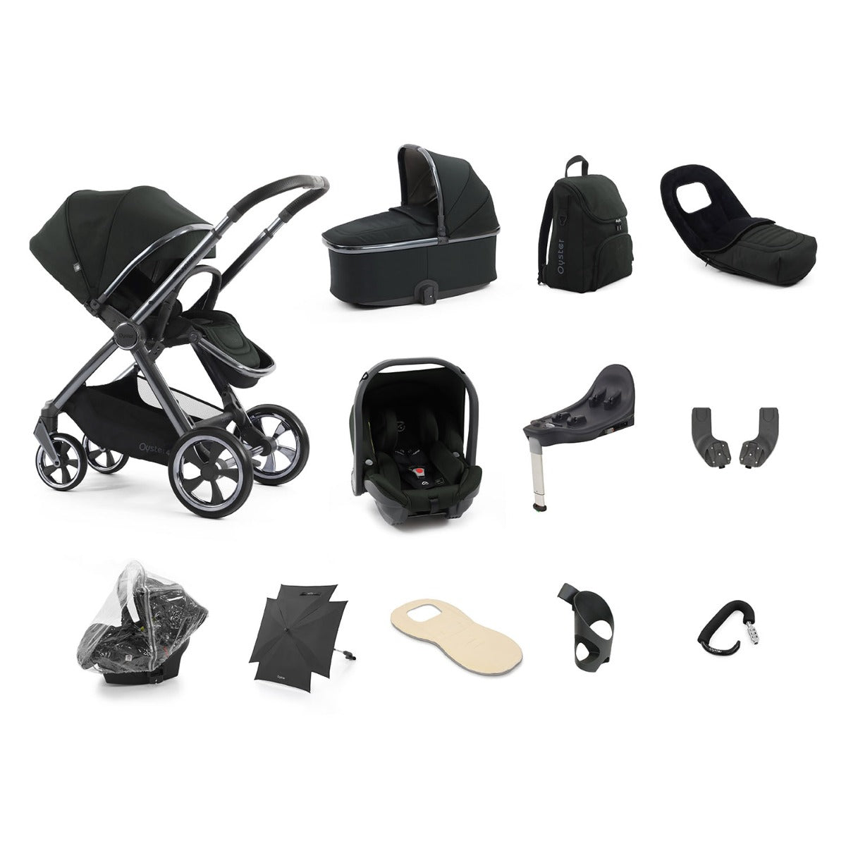 BabyStyle Oyster 4 Ultimate 12 Piece Capsule Bundle - Black Olive 1