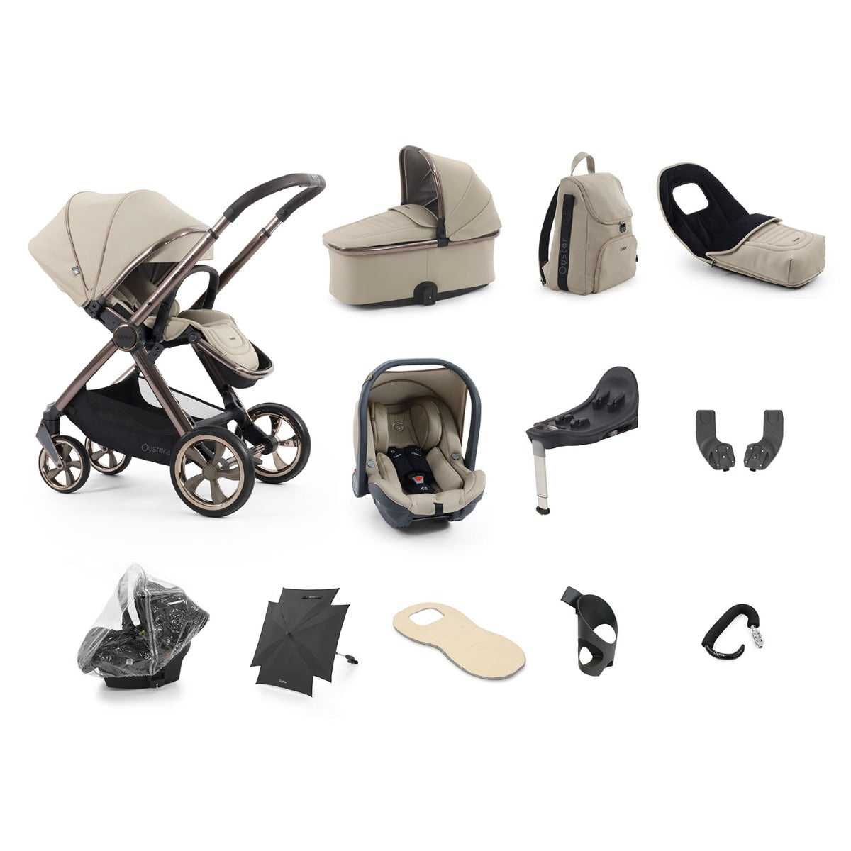 BabyStyle Oyster 4 Ultimate 12 Piece Capsule Bundle - Buttermilk 1