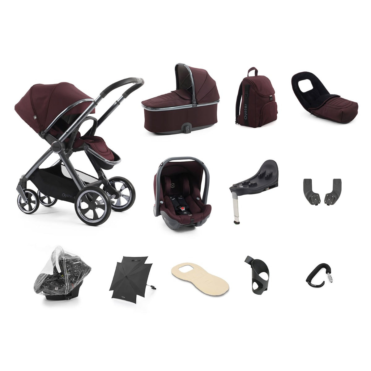 BabyStyle Oyster 4 Ultimate 12 Piece Capsule Bundle - Mulberry 1