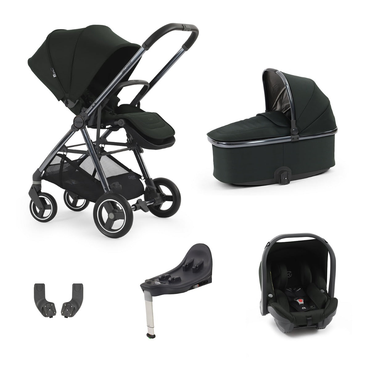 BabyStyle Oyster Gravity+ 5 Piece Capsule Bundle - Black Olive 1