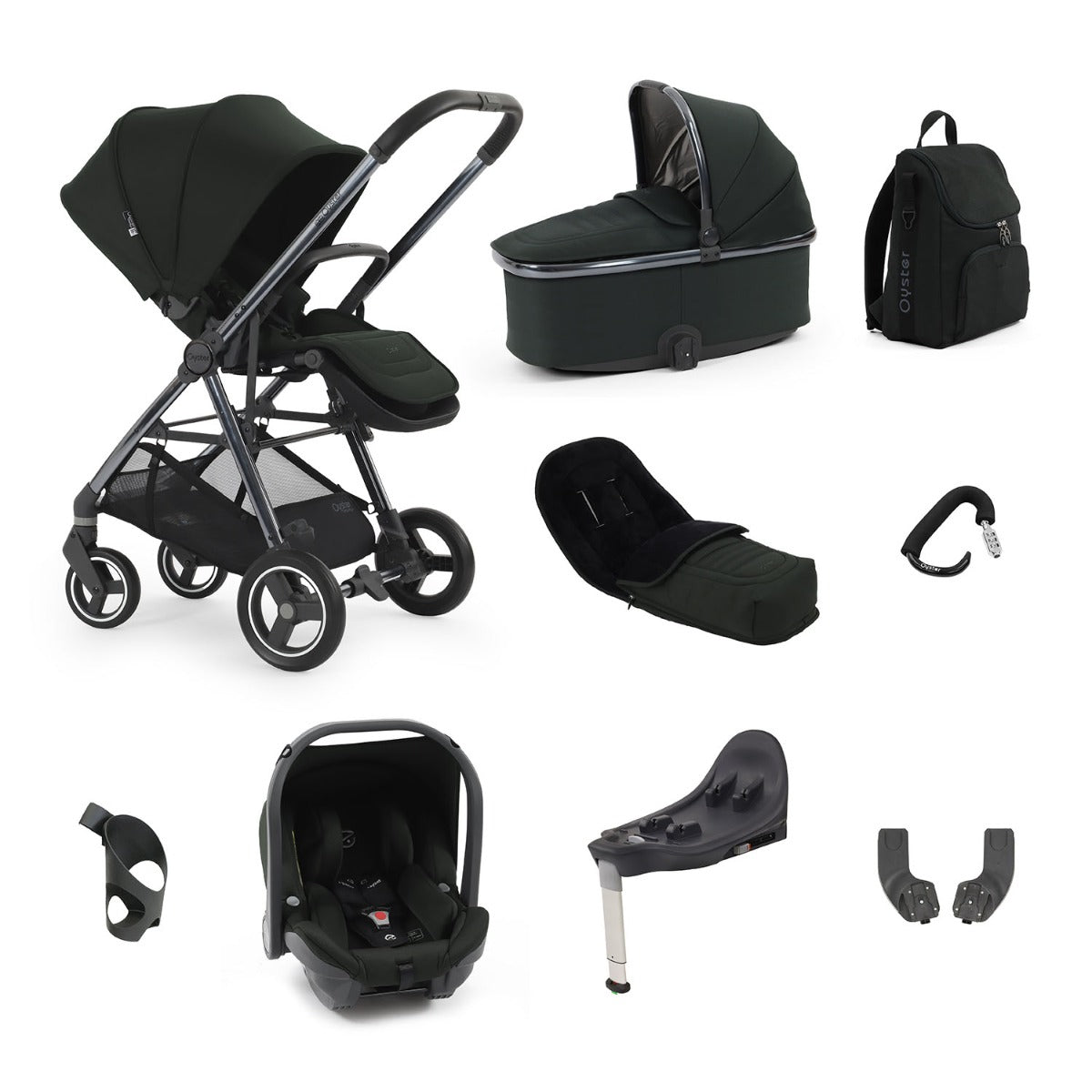 BabyStyle Oyster Gravity+ 9 Piece Capsule Bundle - Black Olive 1