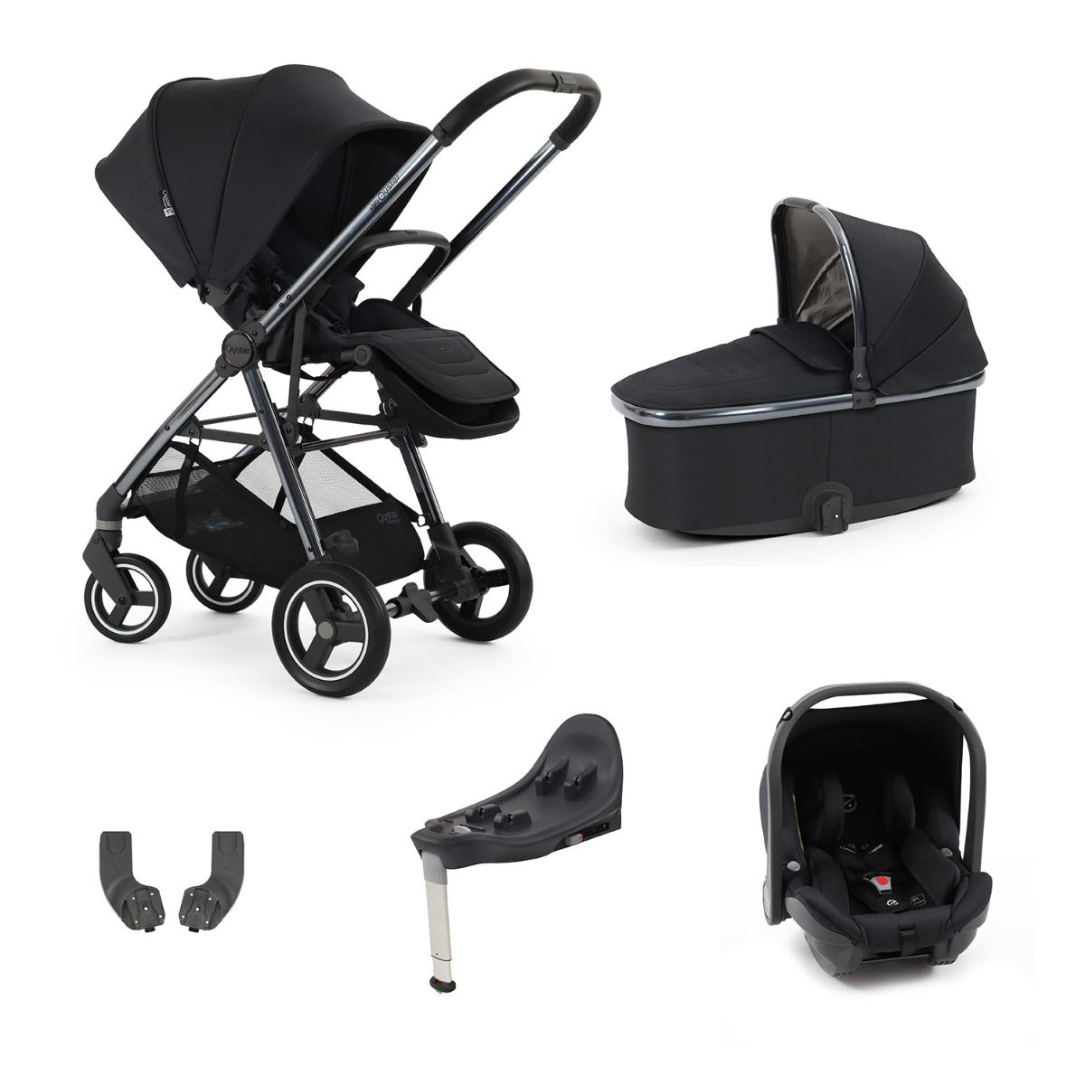 BabyStyle Oyster Gravity+ 5 Piece Capsule Bundle - Carbonite 1