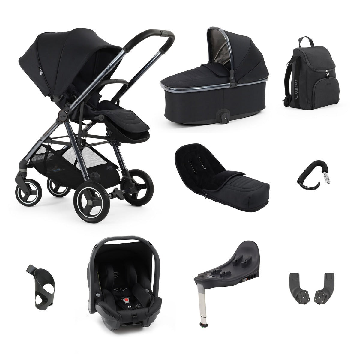 BabyStyle Oyster Gravity+ 9 Piece Capsule Bundle - Carbonite 1