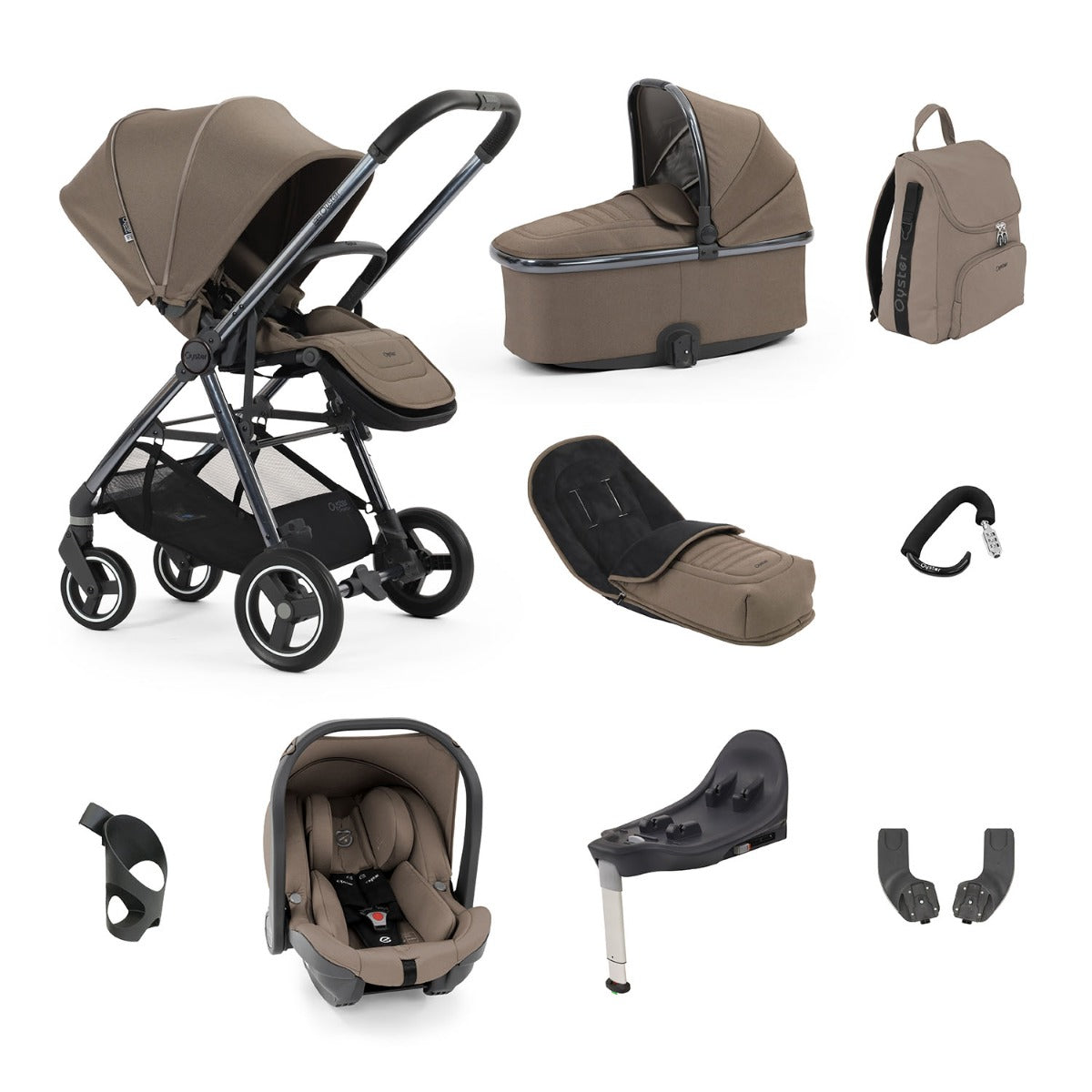 BabyStyle Oyster Gravity+ 9 Piece Capsule Bundle - Mink 1