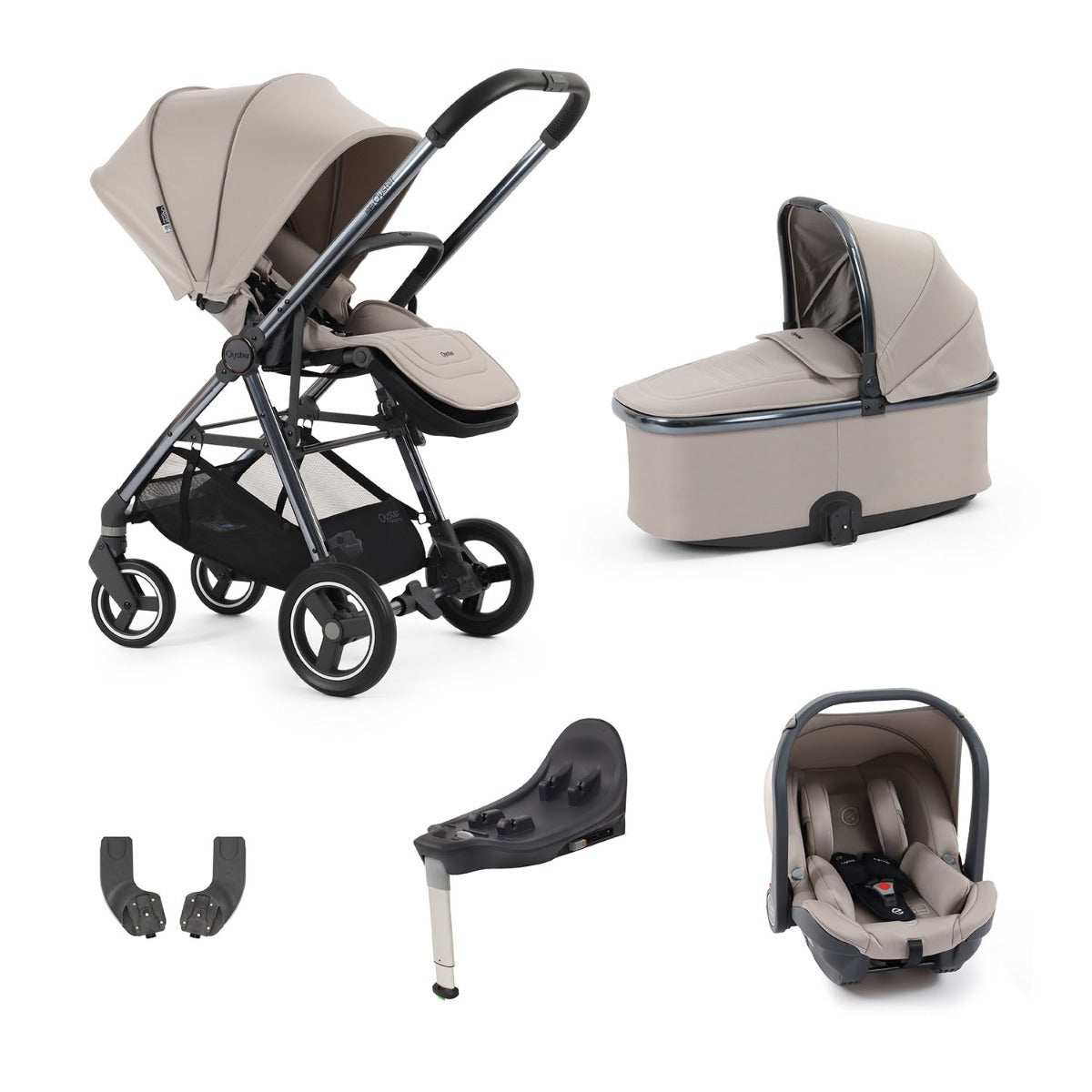 BabyStyle Oyster Gravity+ 5 Piece Capsule Bundle - Stone 1