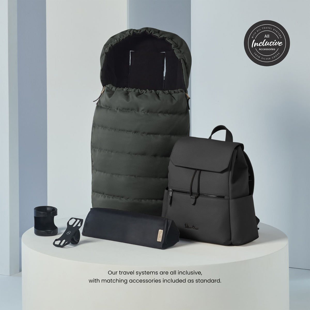 Silver Cross Reef 2 with First Bed Folding Carrycot and Accessory Bundle - Pewter 9