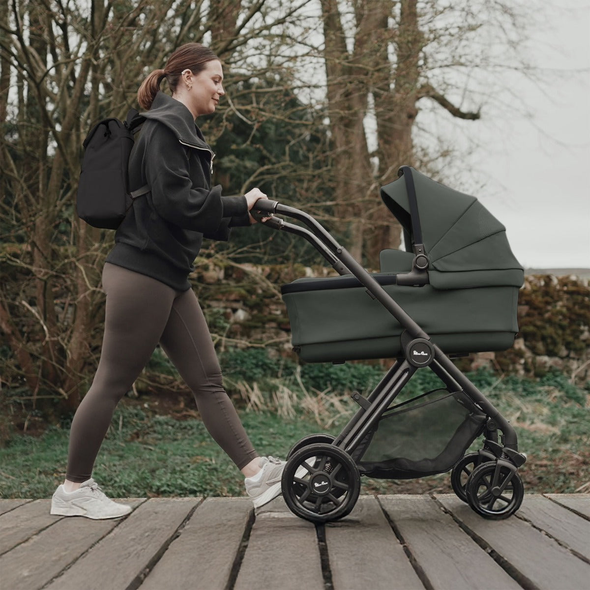 Silver Cross Reef 2 with First Bed Folding Carrycot and Accessory Bundle - Pewter 10