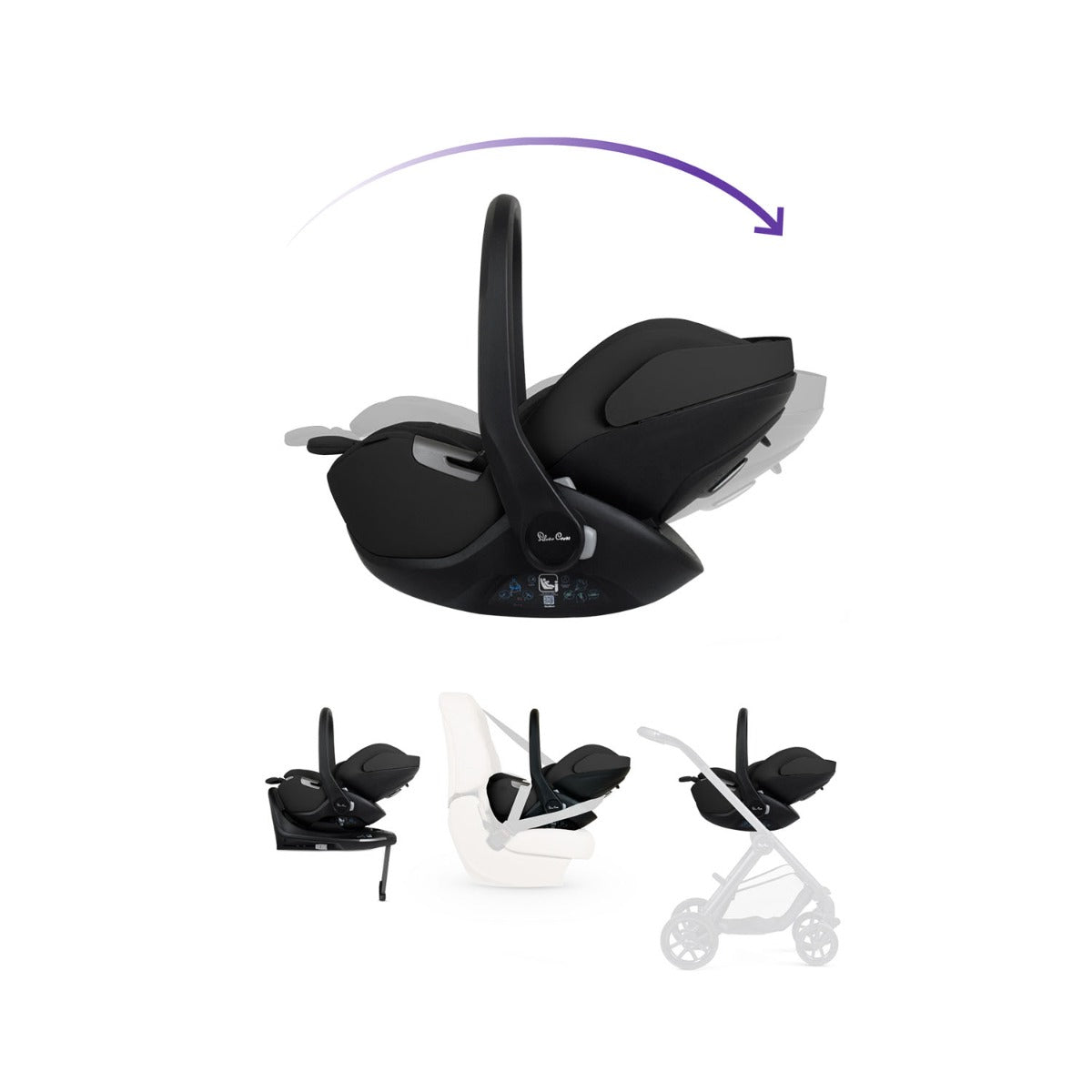 Silver Cross Reef 2 Ultimate 360 Car Seat Bundle - Pewter 10