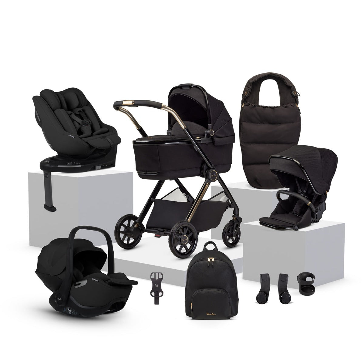 Silver Cross Reef 2 Special Edition Ultimate 360 Family Car Seat Bundle - Espresso 1