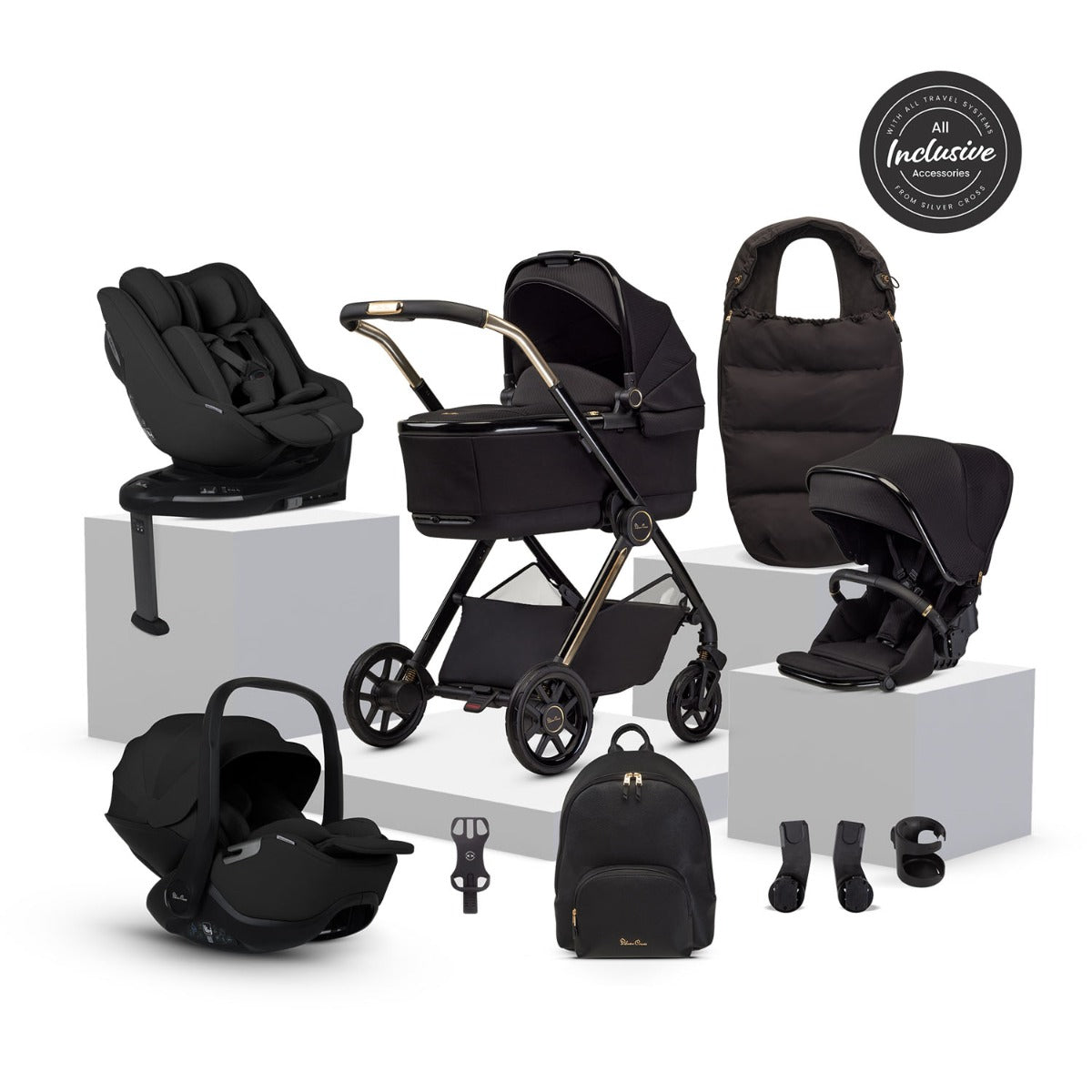 Silver Cross Reef 2 Special Edition Ultimate 360 Family Car Seat Bundle - Espresso 4