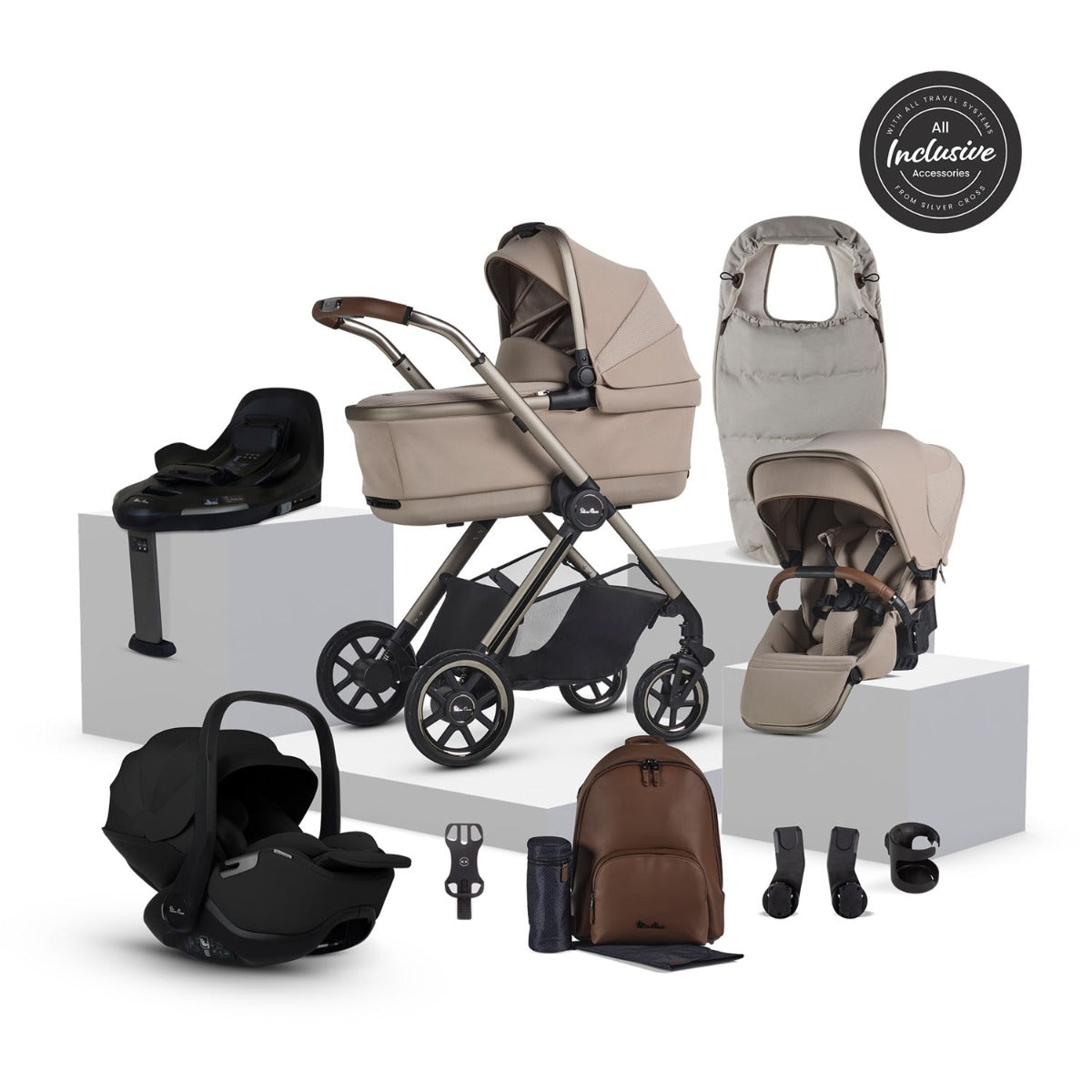 Silver Cross Reef 2 Special Edition Ultimate 360 Car Seat Bundle - Frappe 3