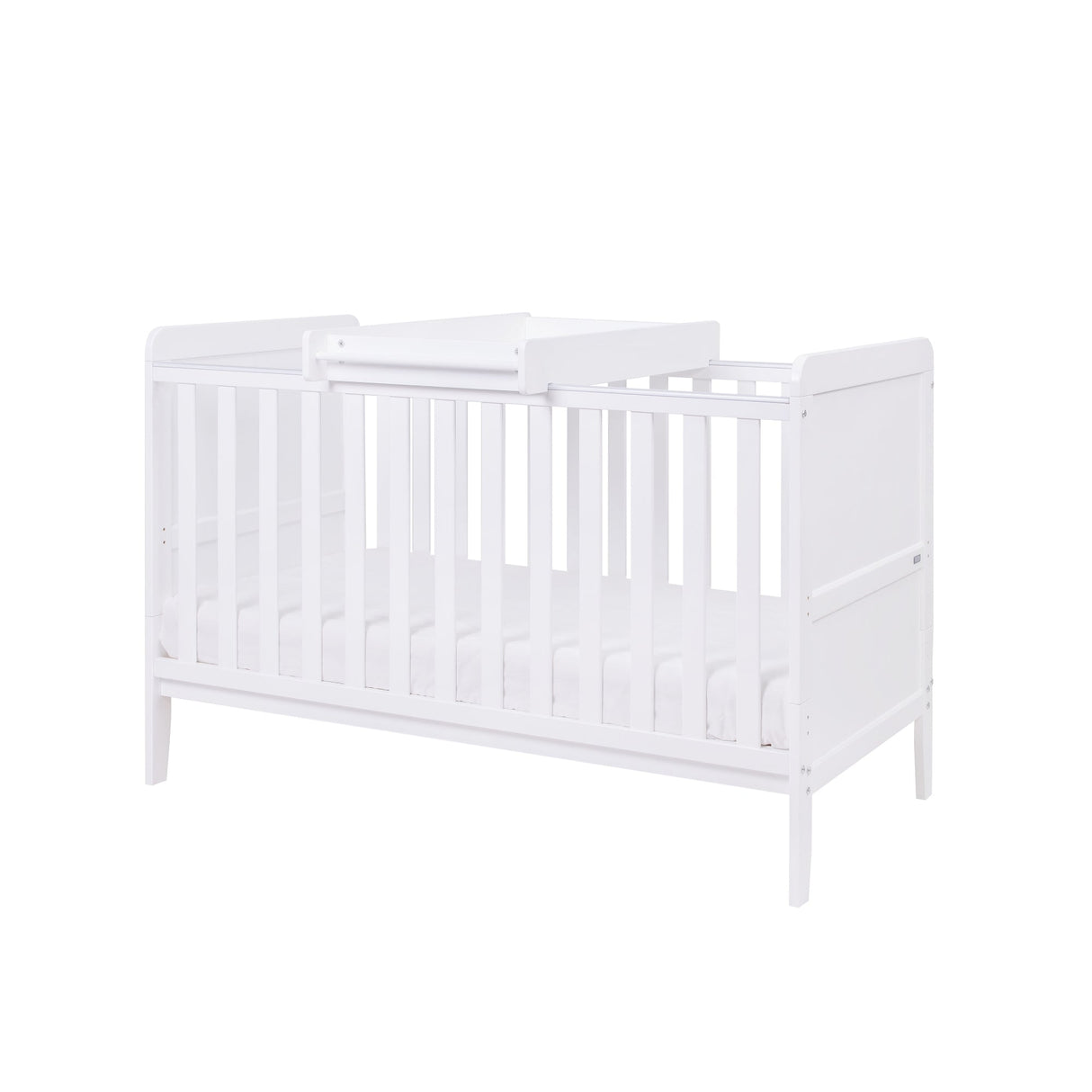 Tutti Bambini Rio Cot Bed with Cot Top Changer & Mattress - White