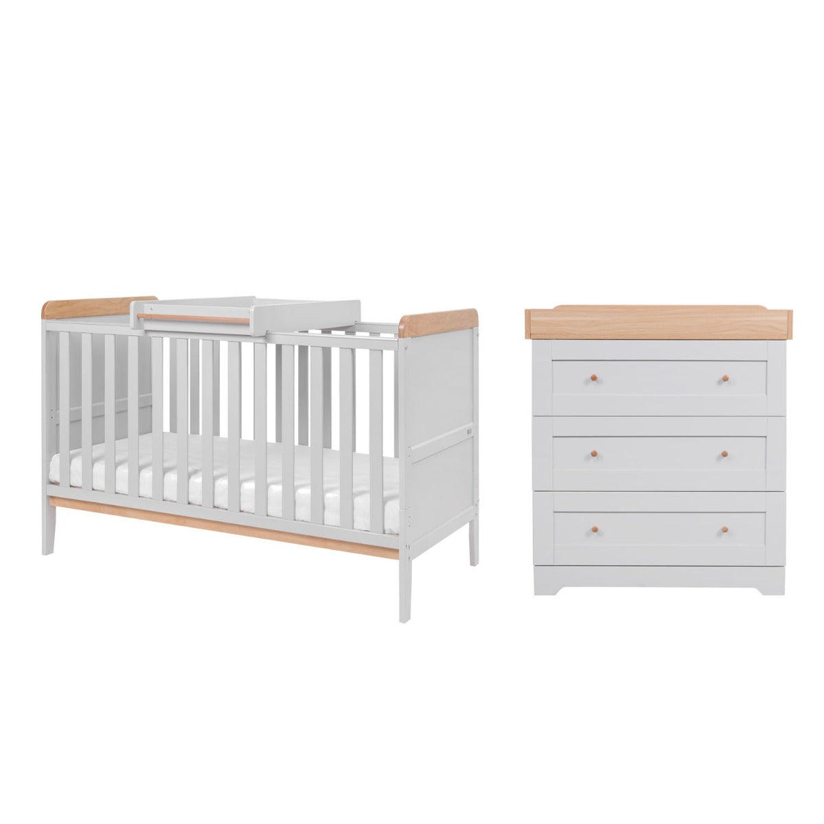 Tutti Bambini Rio 2pc Room Set - Dove Grey/Oak 4