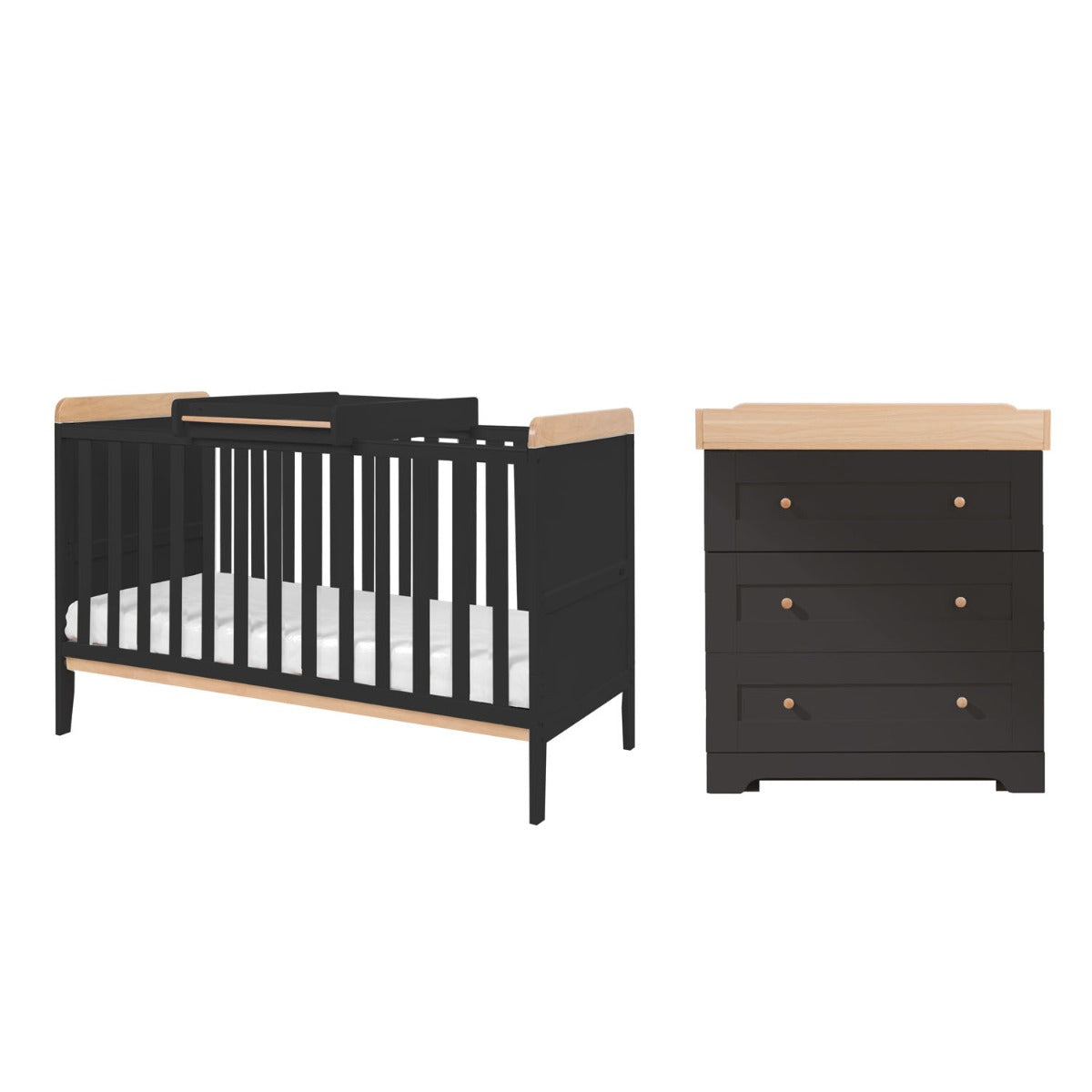 Tutti Bambini Rio 2pc Room Set - Slate/Oak 4