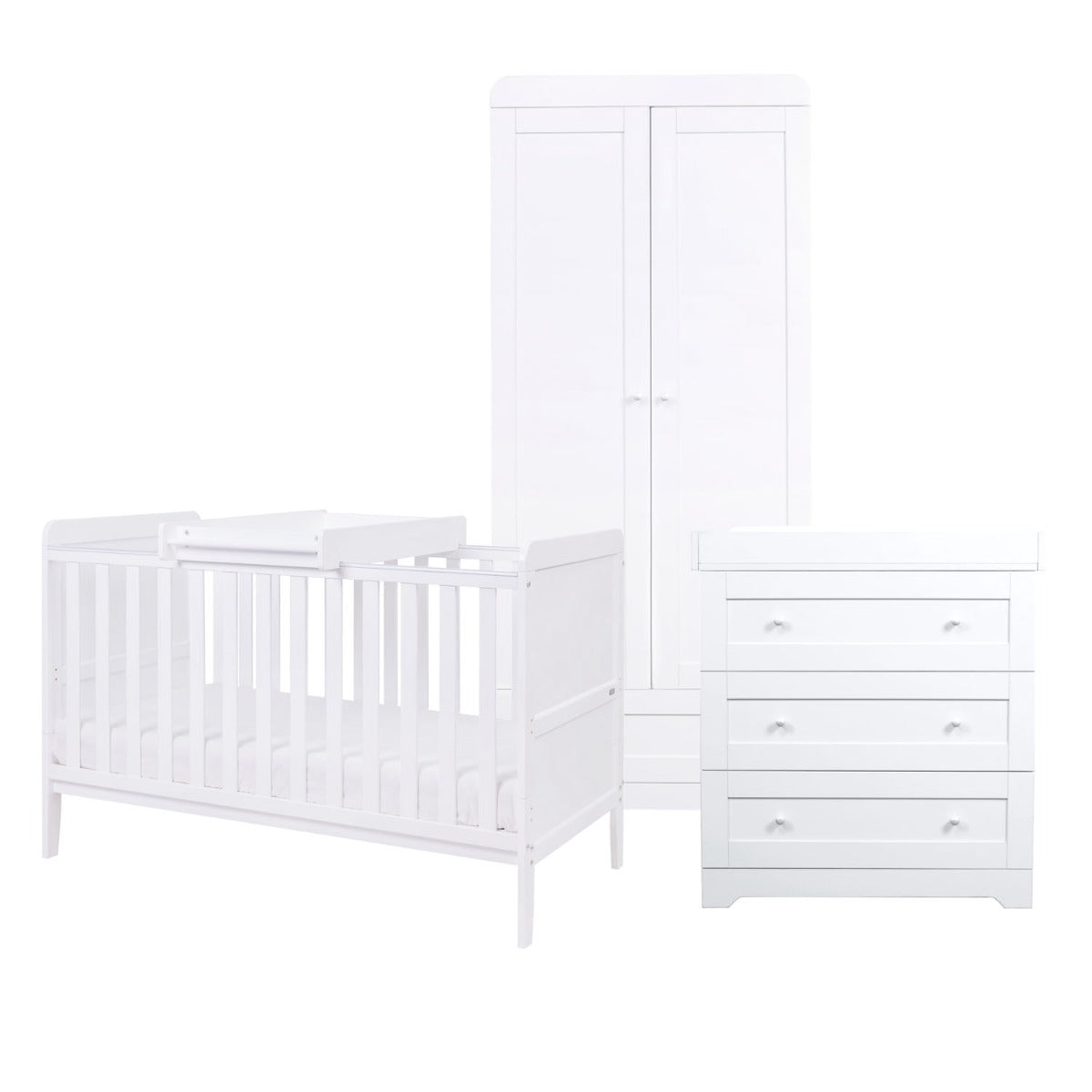 Tutti Bambini Rio 3pc Room Set - White 5