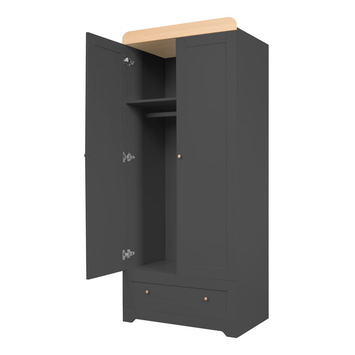 Tutti Bambini Rio Wardrobe - Slate/Oak 5