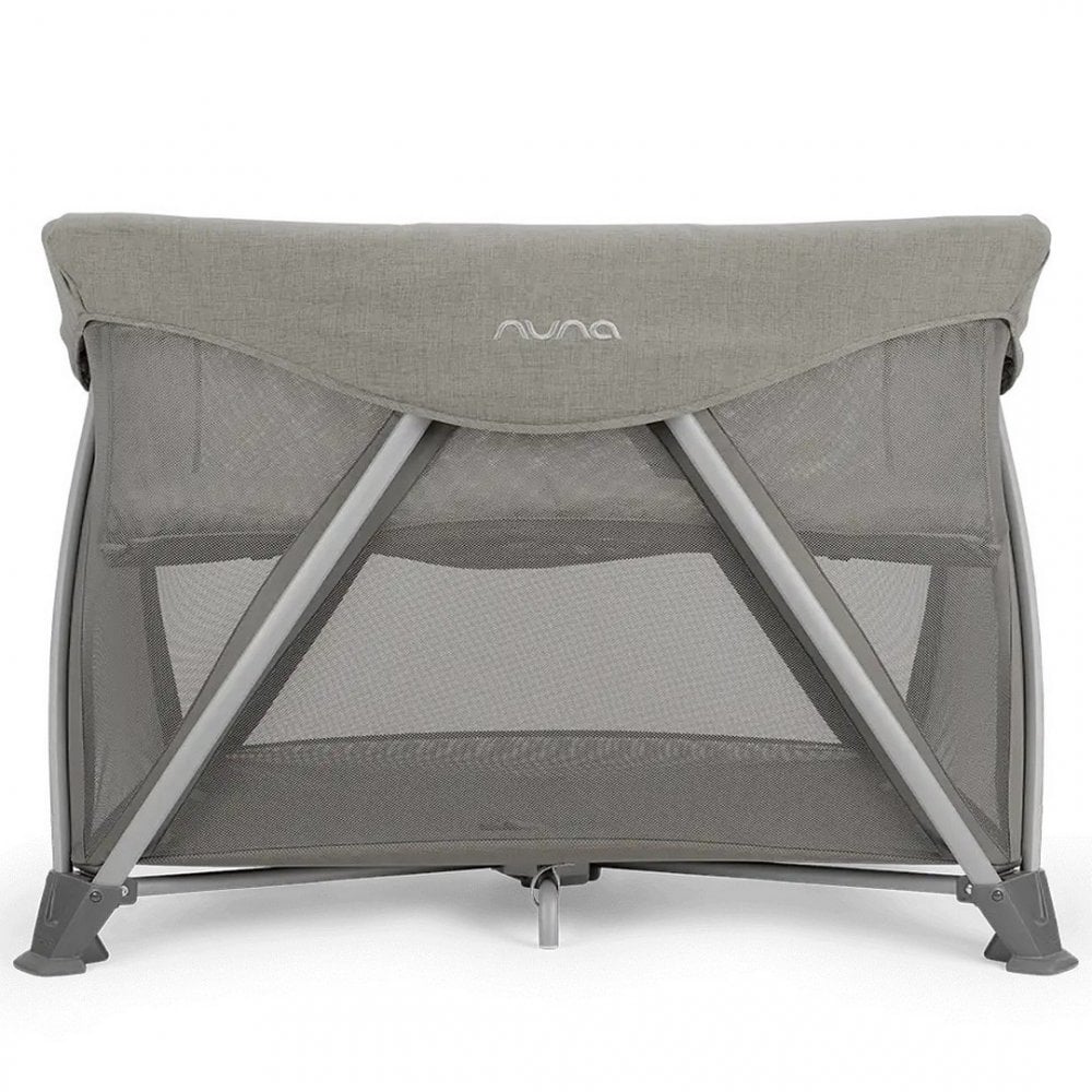 Nuna SENA Aire Travel Cot with Zip On Bassinet - Frost 4