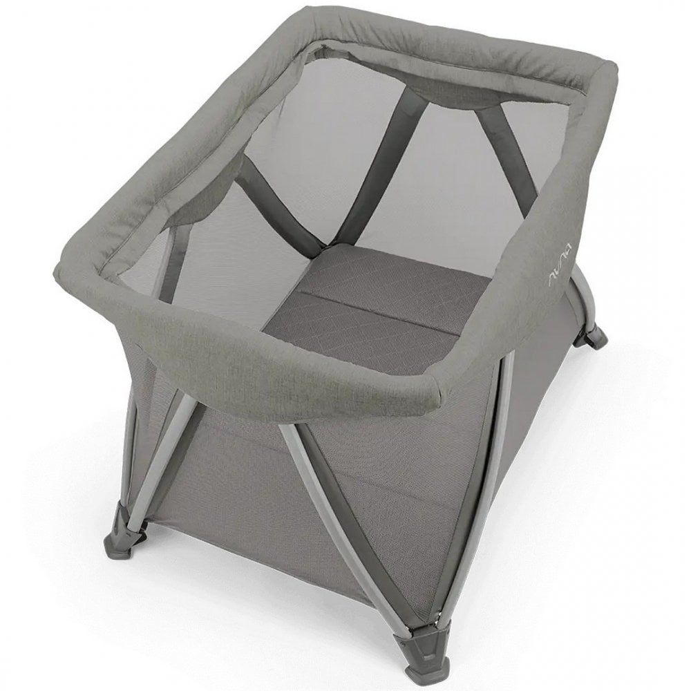 Nuna SENA Aire Travel Cot with Zip On Bassinet - Frost 7