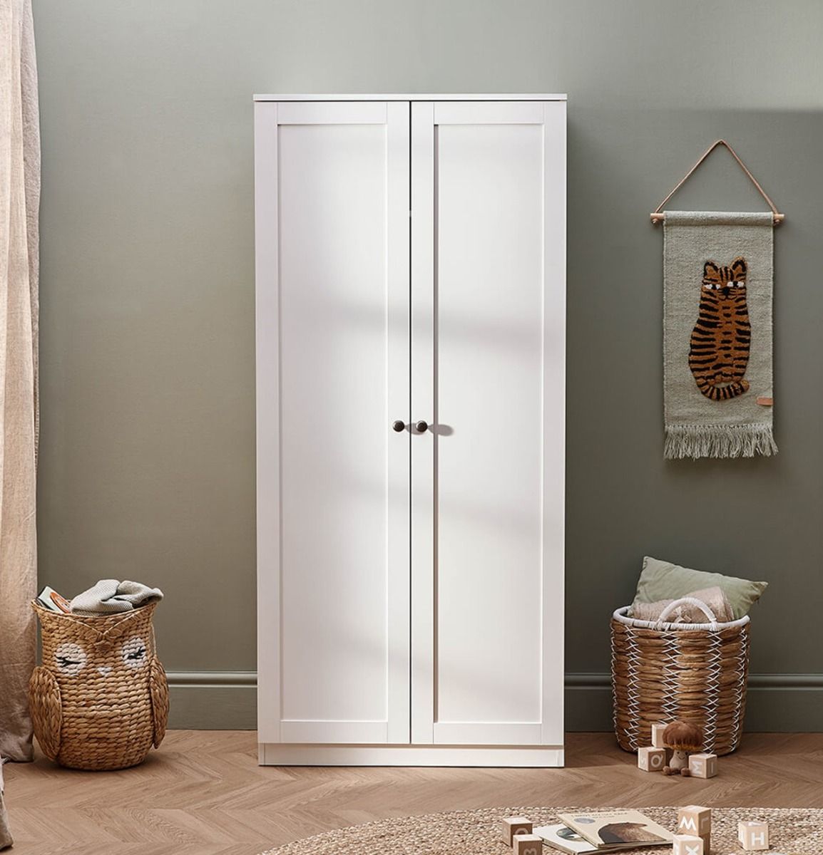 Silver Cross Bromley Wardrobe - White 1