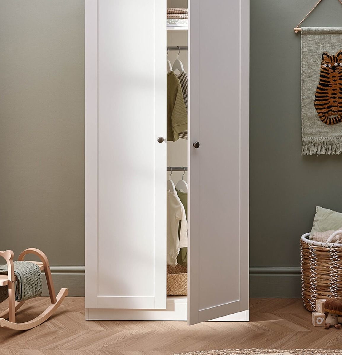 Silver Cross Bromley Wardrobe - White 3