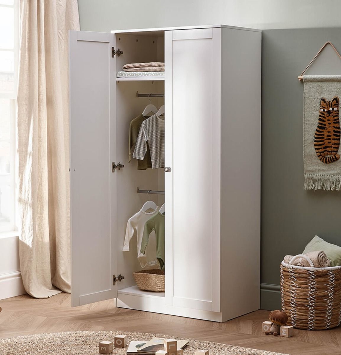 Silver Cross Bromley Wardrobe - White 4