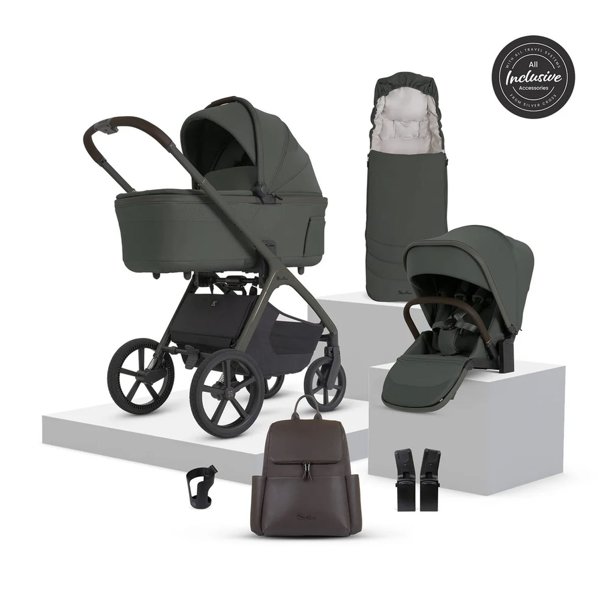 Silver Cross Cove 2 Ultimate Accessory Bundle - Pewter