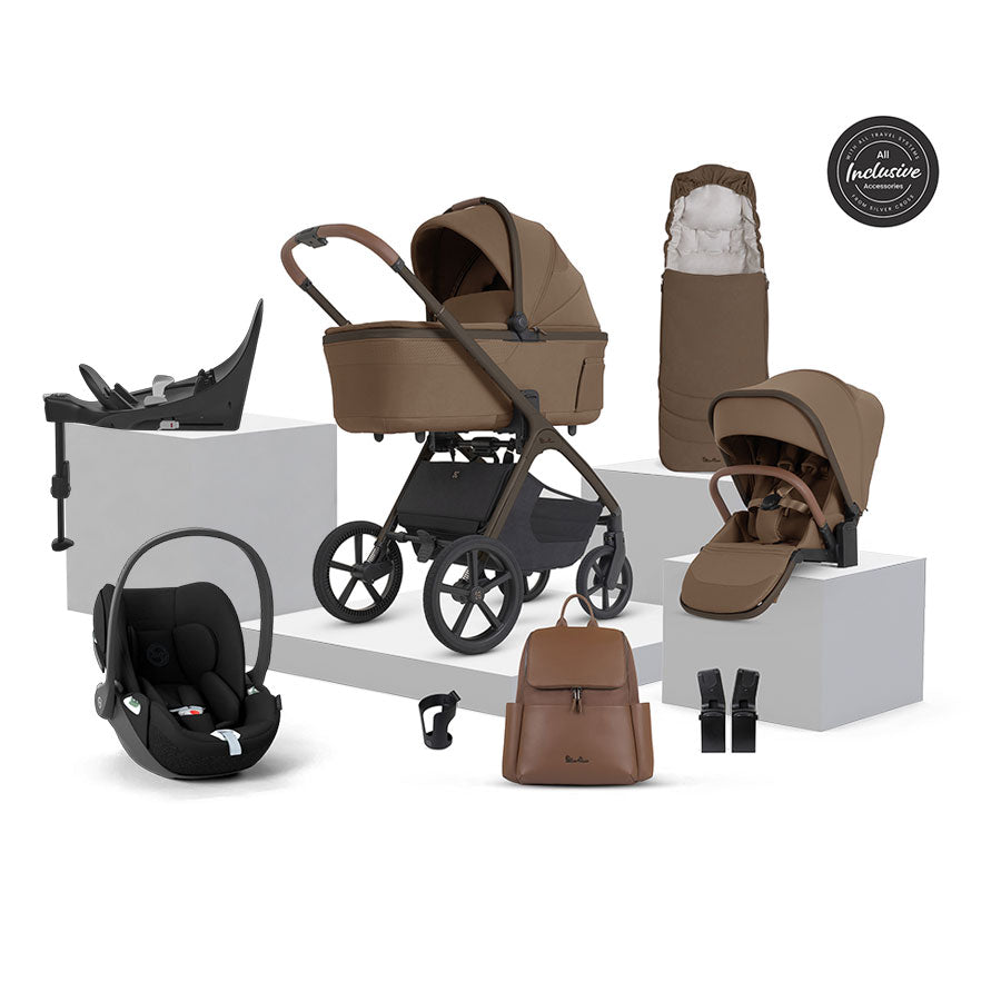 Silver Cross Cove 2 Ultimate Cybex Cloud T Car Seat Bundle - Maple