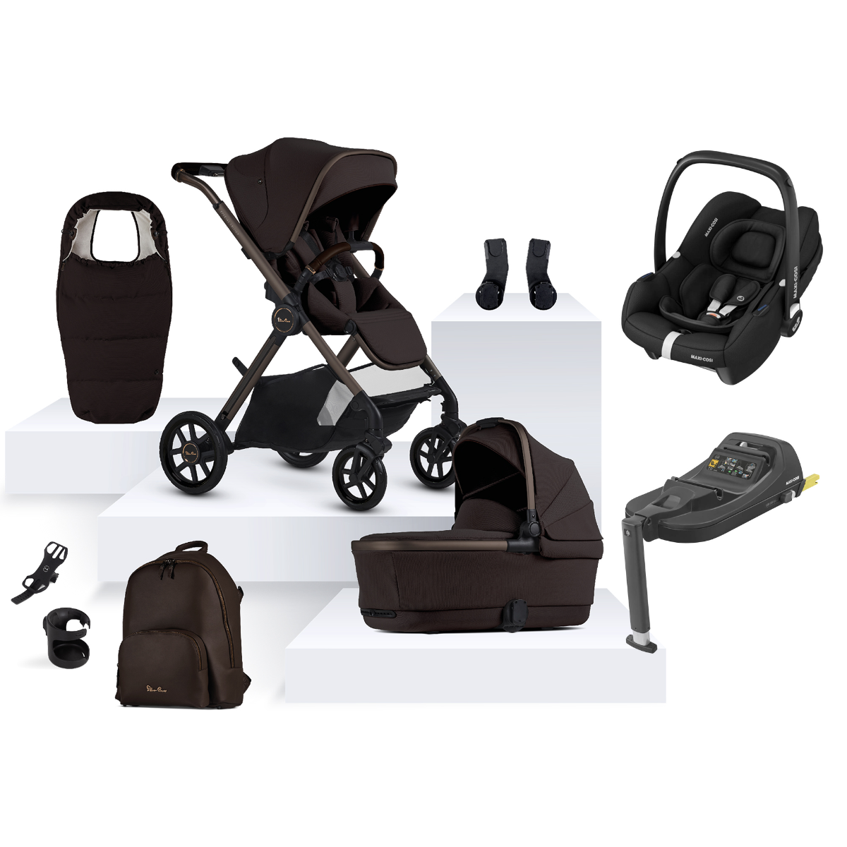 Silver Cross Reef 2 Special Edition with Maxi-Cosi Cabriofix i-Size Ultimate Bundle - Ganache 1