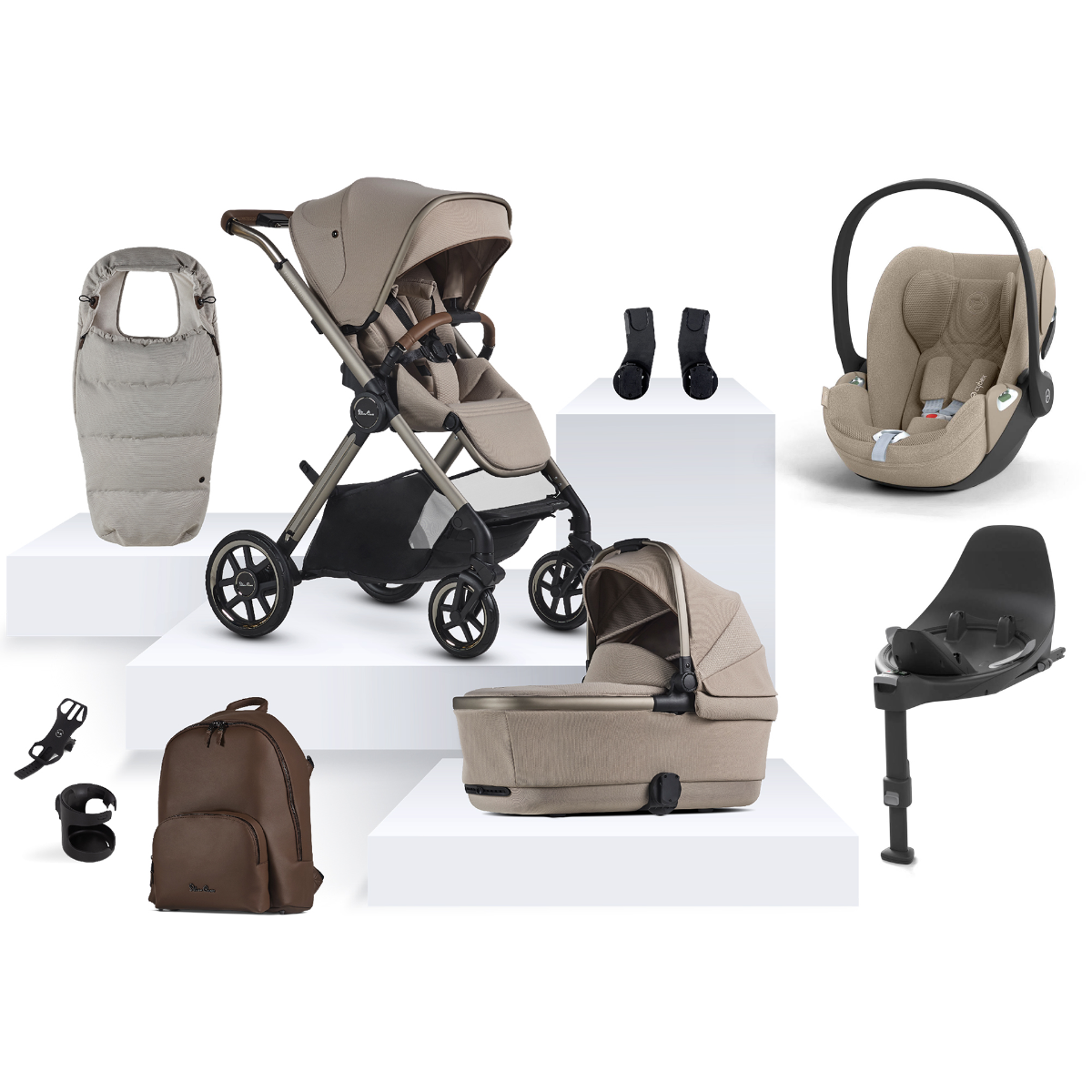 Silver Cross Reef 2 Special Edition with Cybex Cloud T Ultimate Bundle - Frappe 1