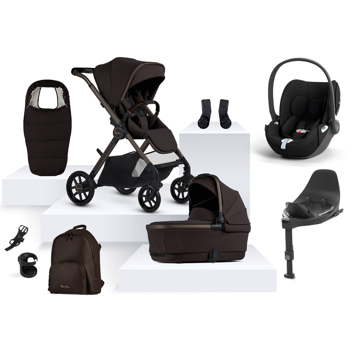 Silver Cross Reef 2 Special Edition with Cybex Cloud T Ultimate Bundle - Ganache 1
