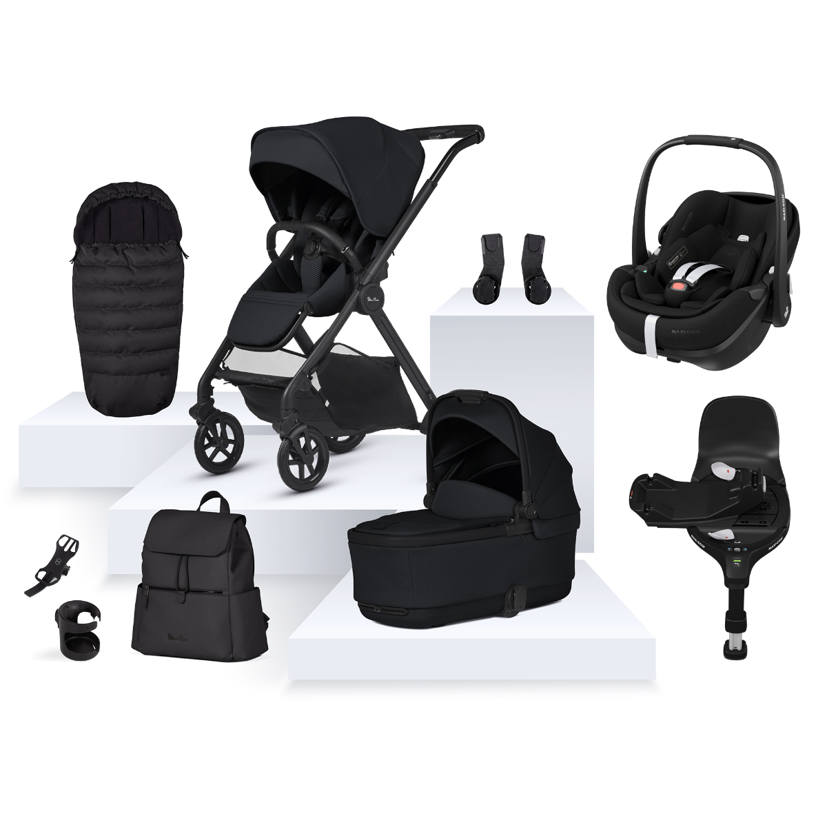 Silver Cross Reef 2 with Maxi-Cosi Pebble 360 Pro2 Ultimate Bundle - Space 1