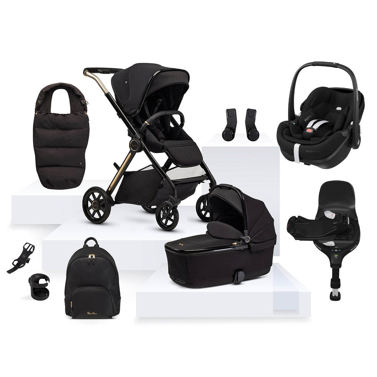 Silver Cross Reef 2 Special Edition with Maxi-Cosi Pebble 360 Pro2 Ultimate Bundle - Espresso 1