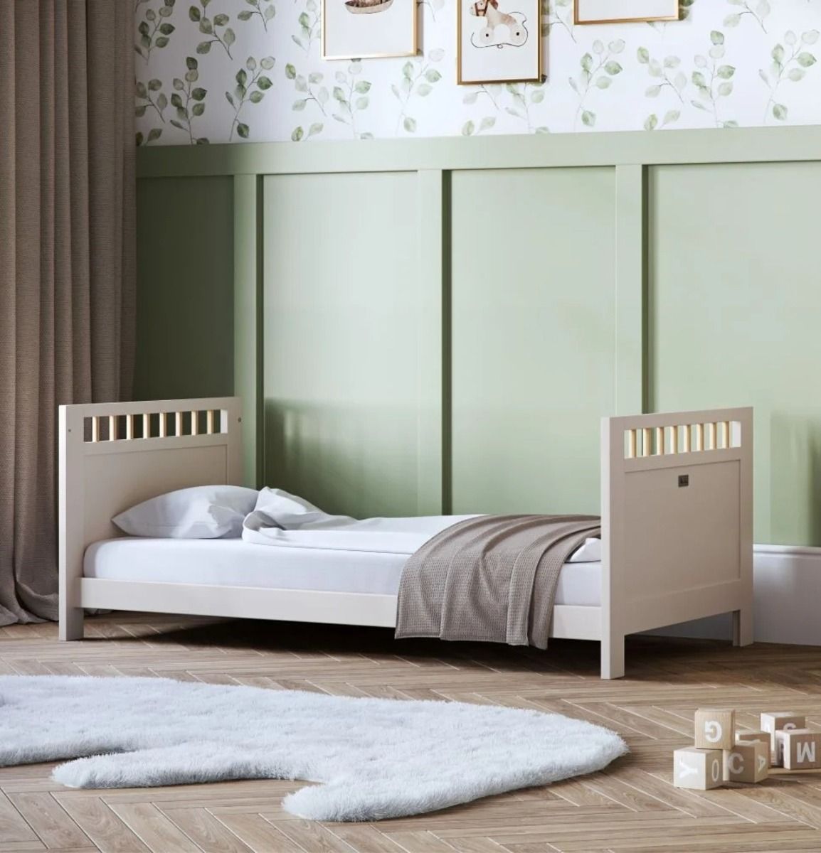 Silver Cross Seville Cot Bed - Cashmere Oak 3