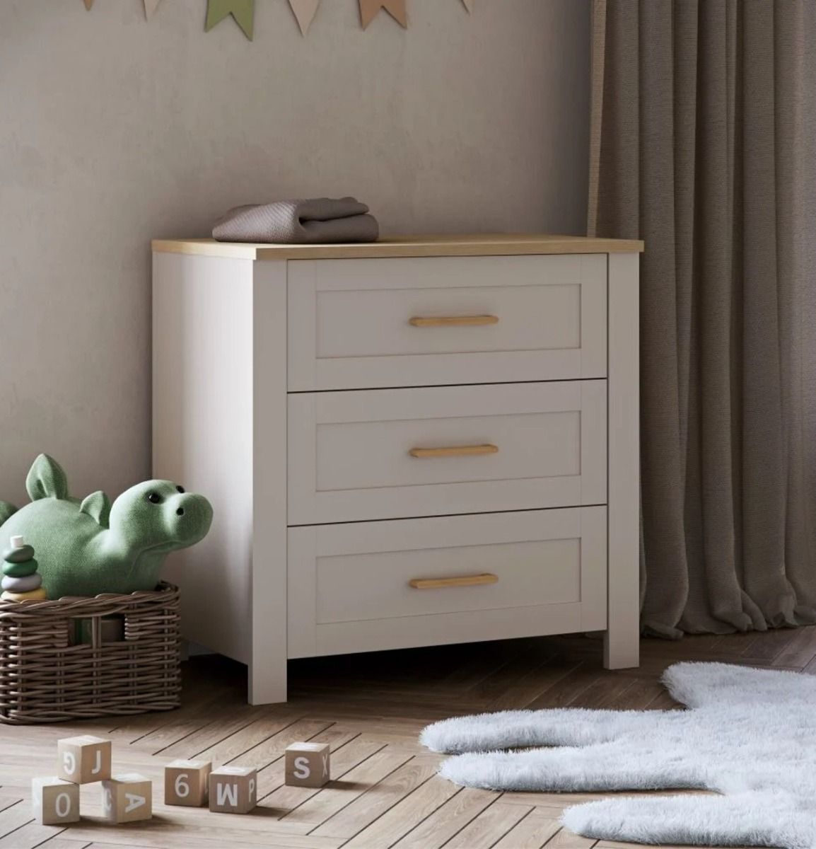 Silver Cross Seville Dresser - Cashmere Oak 2