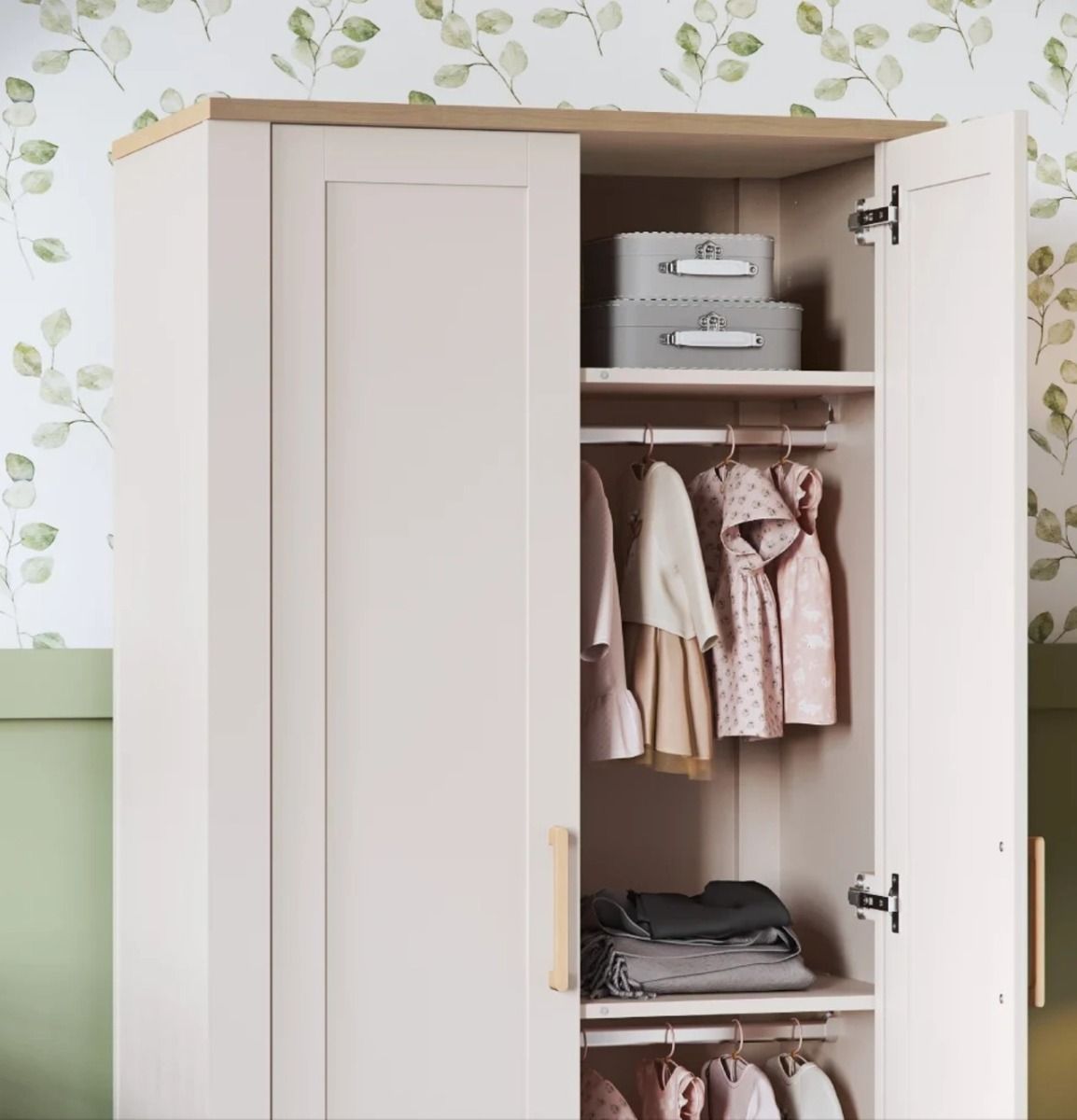 Silver Cross Seville Wardrobe - Cashmere Oak 2