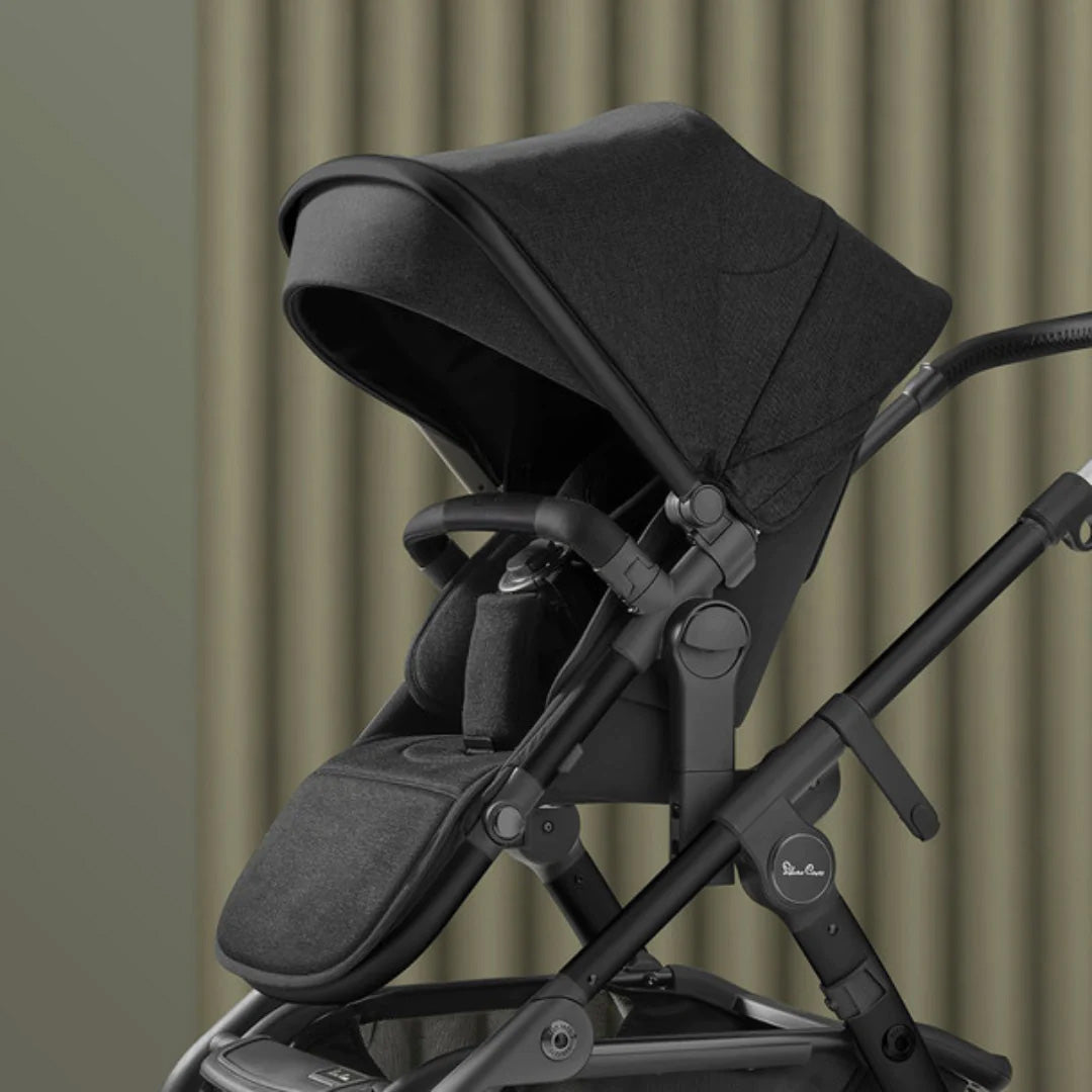 Silver Cross Wave 3 Pram & Pushchair + Motion All Size - Onyx 11