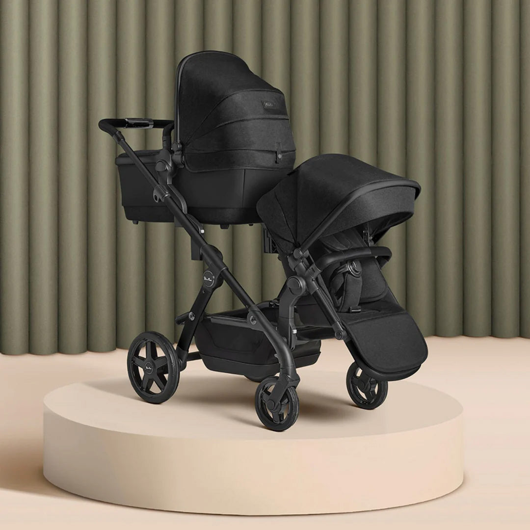Silver Cross Wave 3 Twin Pram & Pushchair - Onyx 8