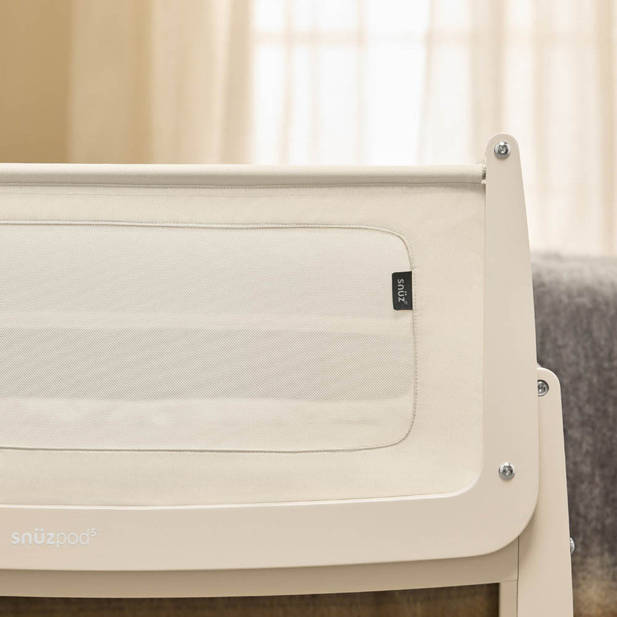 Snuzpod 5 Bedside Crib - Cashmere 6