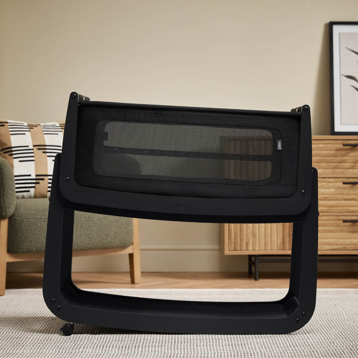 Snuzpod 5 Bedside Crib - Graphite 11