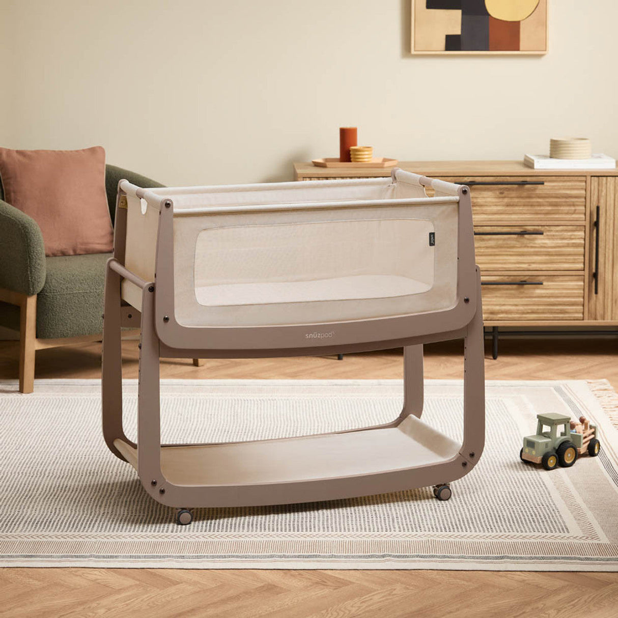 Snuzpod 5 Bedside Crib - Mocha 8