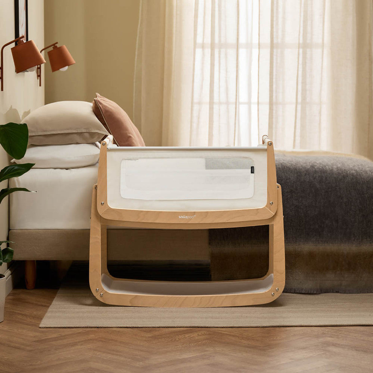 Snuzpod 5 Bedside Crib - Natural 2