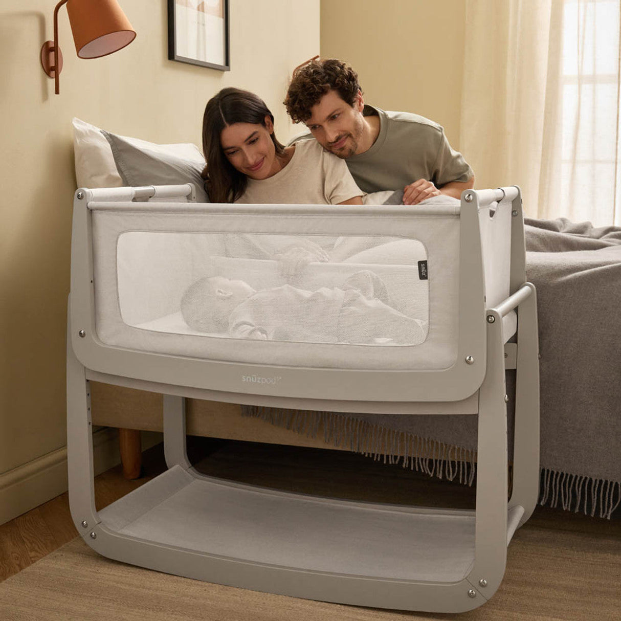 Snuzpod 5 Bedside Crib - Pebble 4