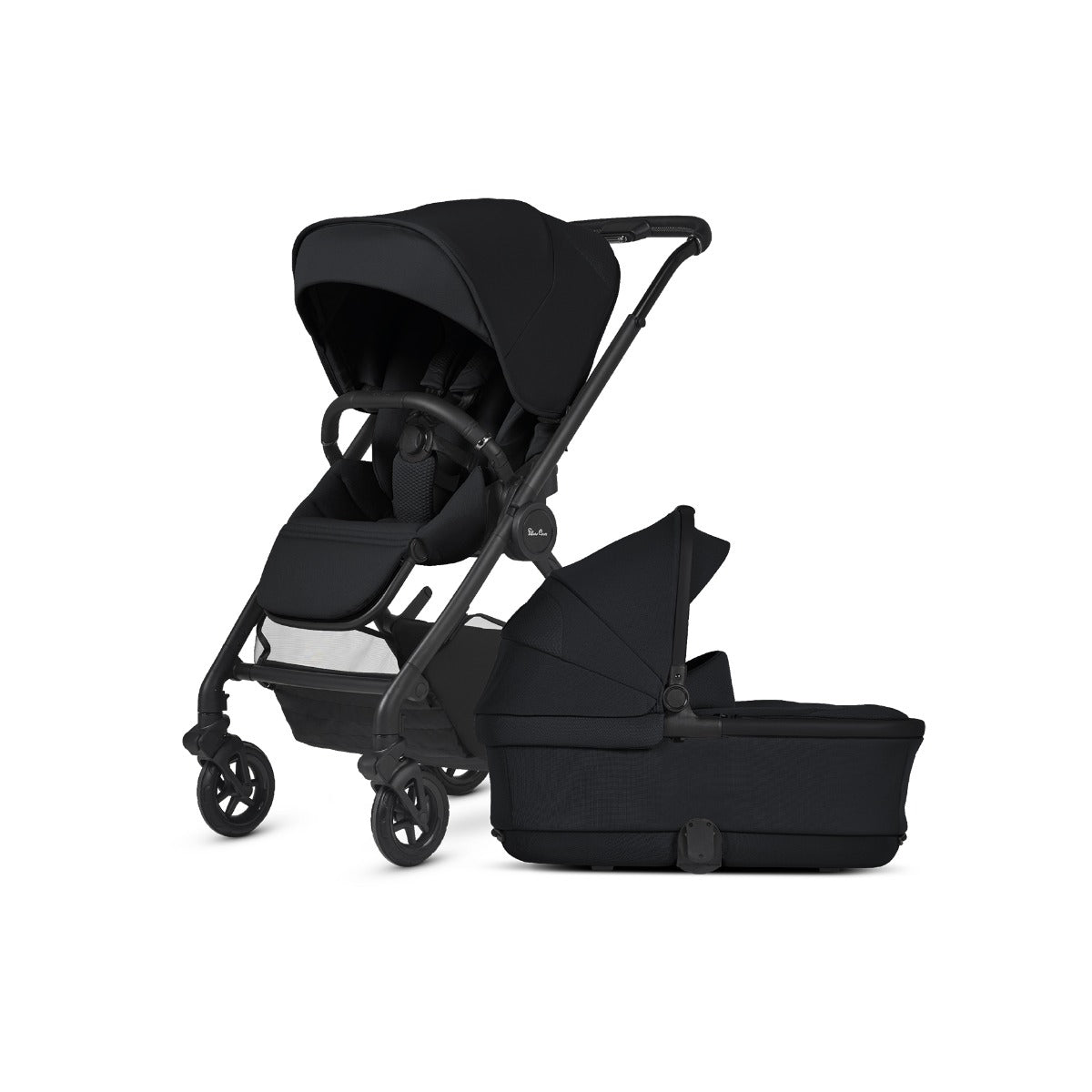 Silver Cross Dune 2 Pushchair and First Bed Folding Carrycot - Space 1